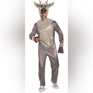 Men's Gray Reindeer Costume